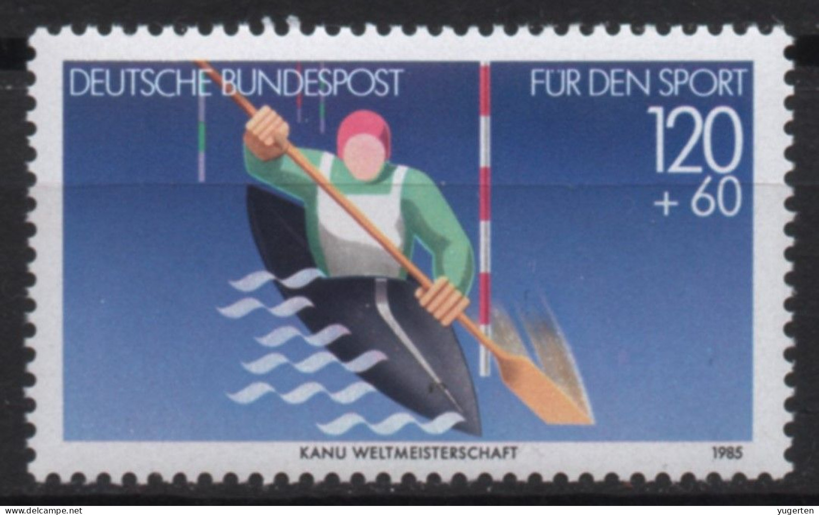 GERMANY 1985 - 1v - MNH - Sport Promotion - Canoeing - Canoe - Canoa-kayak - Kayaking - Kanu - Mi 1239 - YT 1071 - Canoë