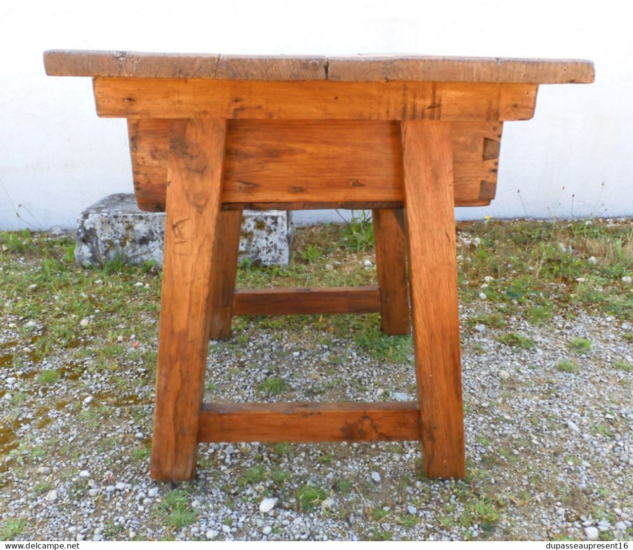 -RARE TABLE de CHANGEUR HAUTE EPOQUE XVIIe PIN TABLE DE BANQUIER dans son jus   E