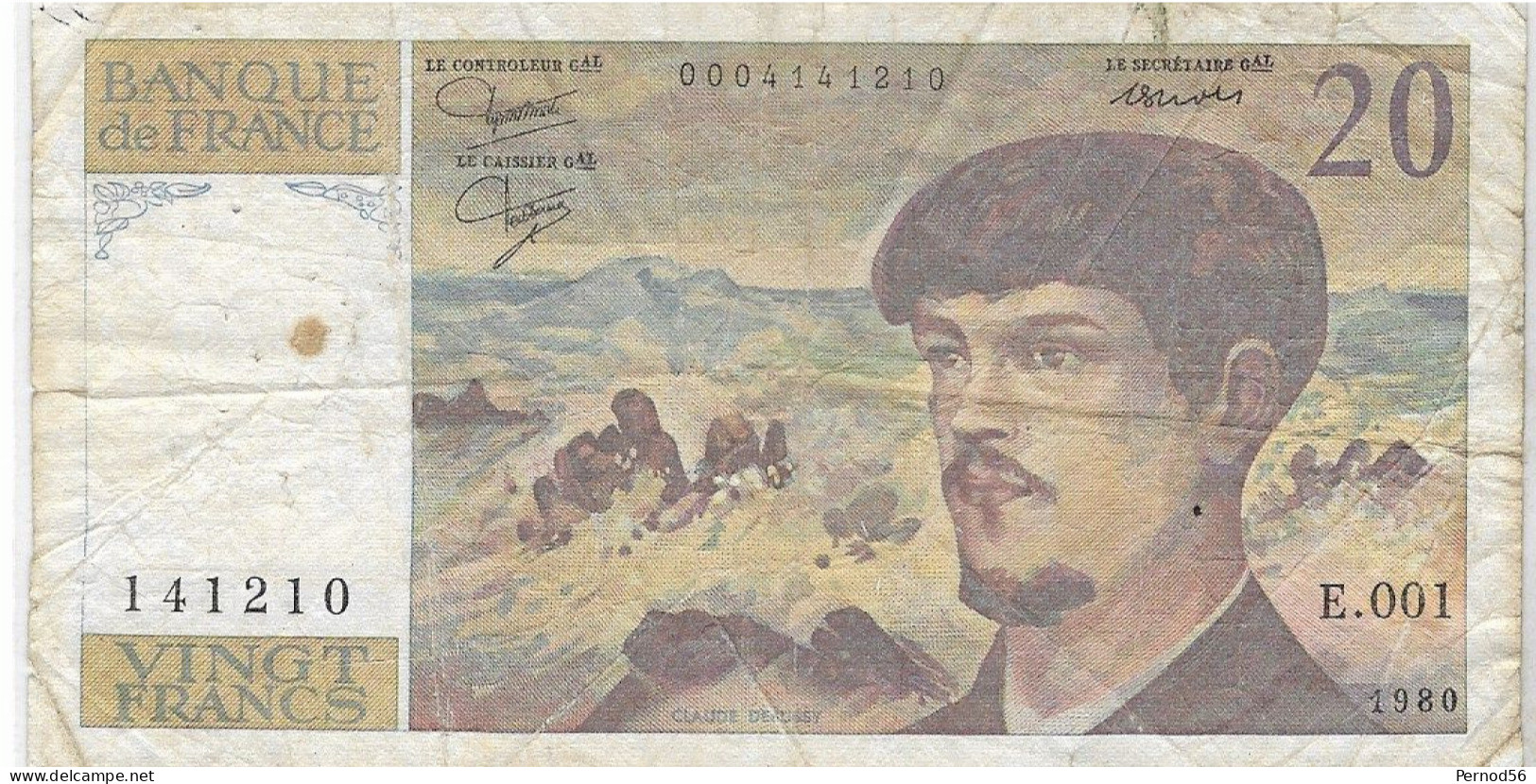 Vends Beau Billet De Banque  FRANCE   20 FRANCS    1980 - 20 F 1980-1997 ''Debussy''