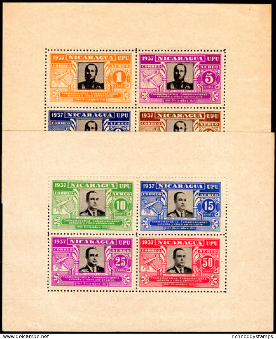 Nicaragua 1938 Postal Administration Sheetlet Set Unmounted Mint. - Nicaragua