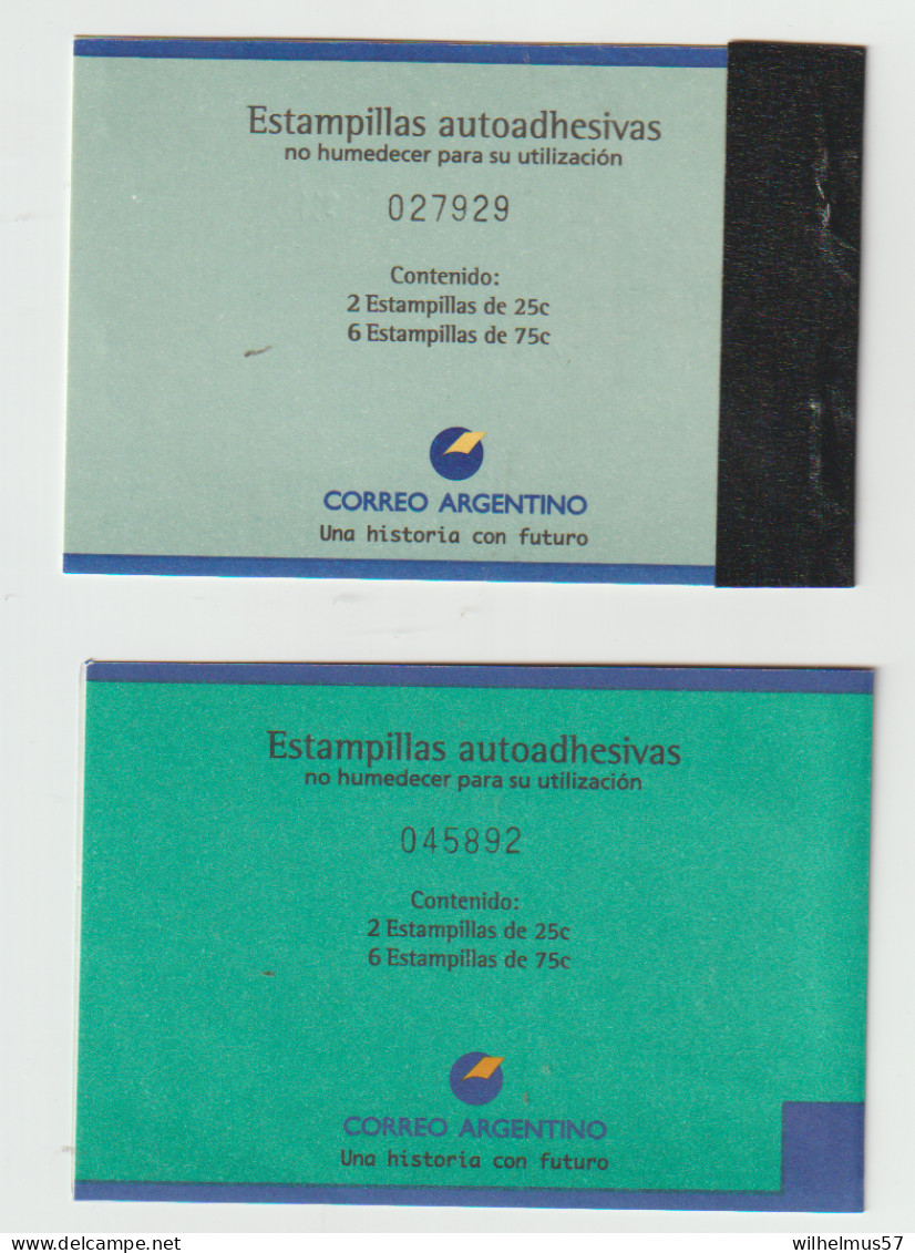 Argentina 1995 Chequeras $5 Booklet Two Different Issues Complete MNH - Libretti