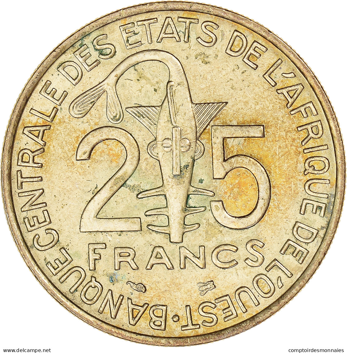 Monnaie, Communauté économique Des États De L'Afrique De L'Ouest, 25 Francs - Elfenbeinküste