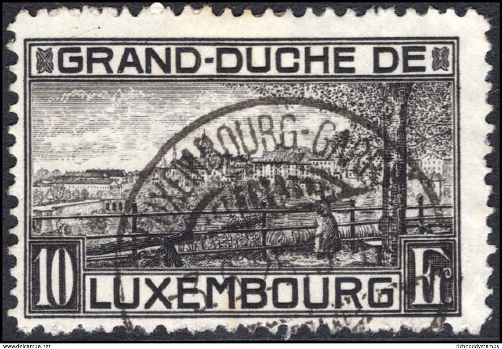 Luxembourg 1923 10f Perf 11   Fine Used. - Gebraucht