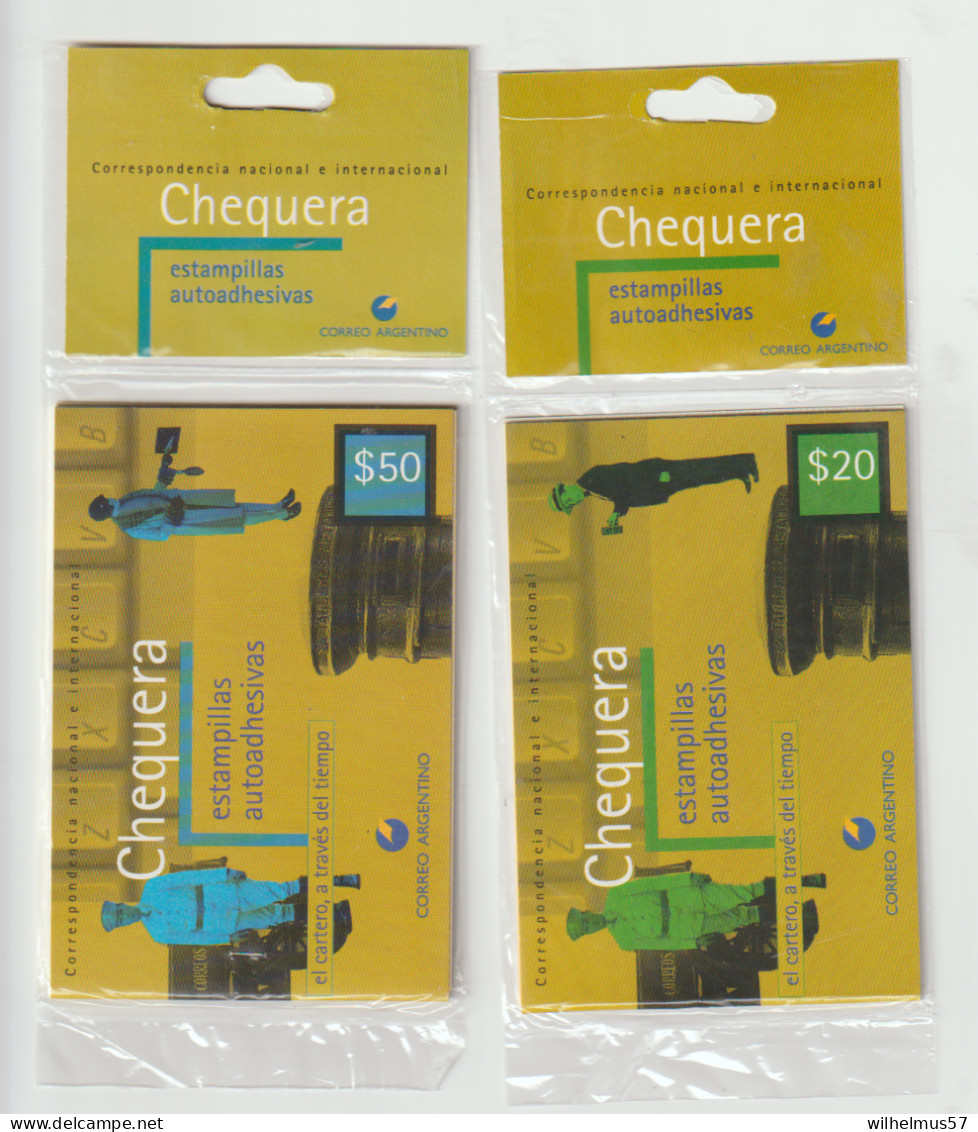 Argentina 1998 Booklets  Chequeras $ 5 , $ 10, $ 20 And $ 50  In Original Packaging  MNH - Carnets