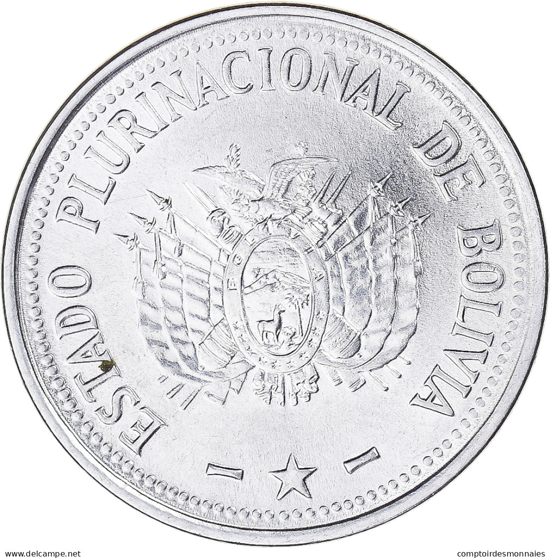 Monnaie, Bolivie, 50 Centavos, 2010 - Bolivia