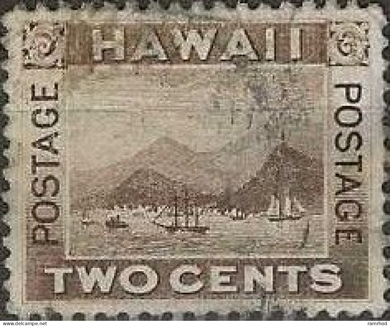 HAWAII 1894 Honolulu - 2c. - Brown FU - Hawaï