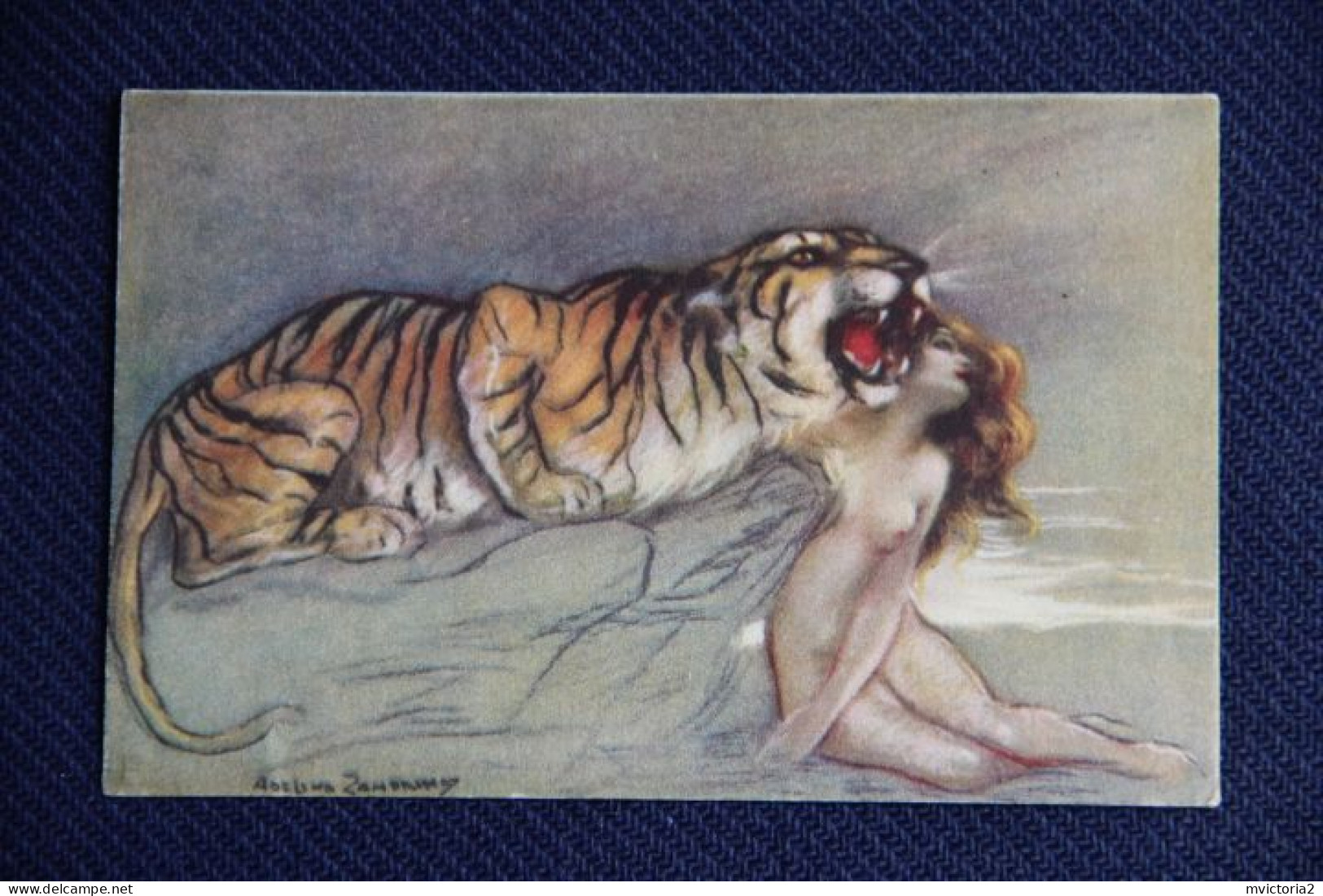 ZANDRINO : Femme Au Tigre - Zandrino