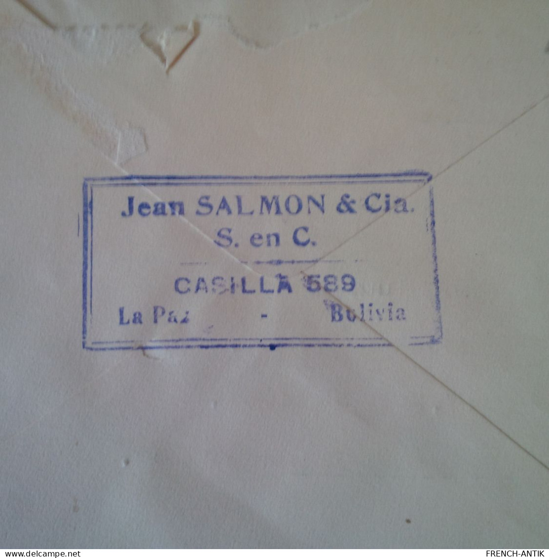 LETTRE BOLIVIA LA PAZ JEAN SALMON ET CIA POUR TROYES - Bolivien