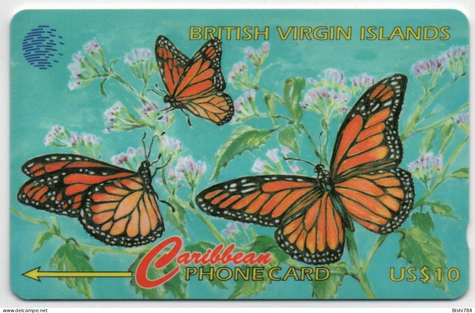 British Virgin Islands - Butterflies - 91CBVB (Regular O) - Virgin Islands