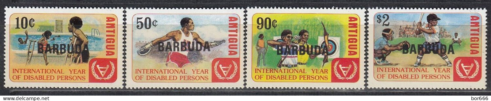 Barbuda - YEAR OF DISABLED PERSONS / SPORT 1981 MNH - Barbuda (...-1981)