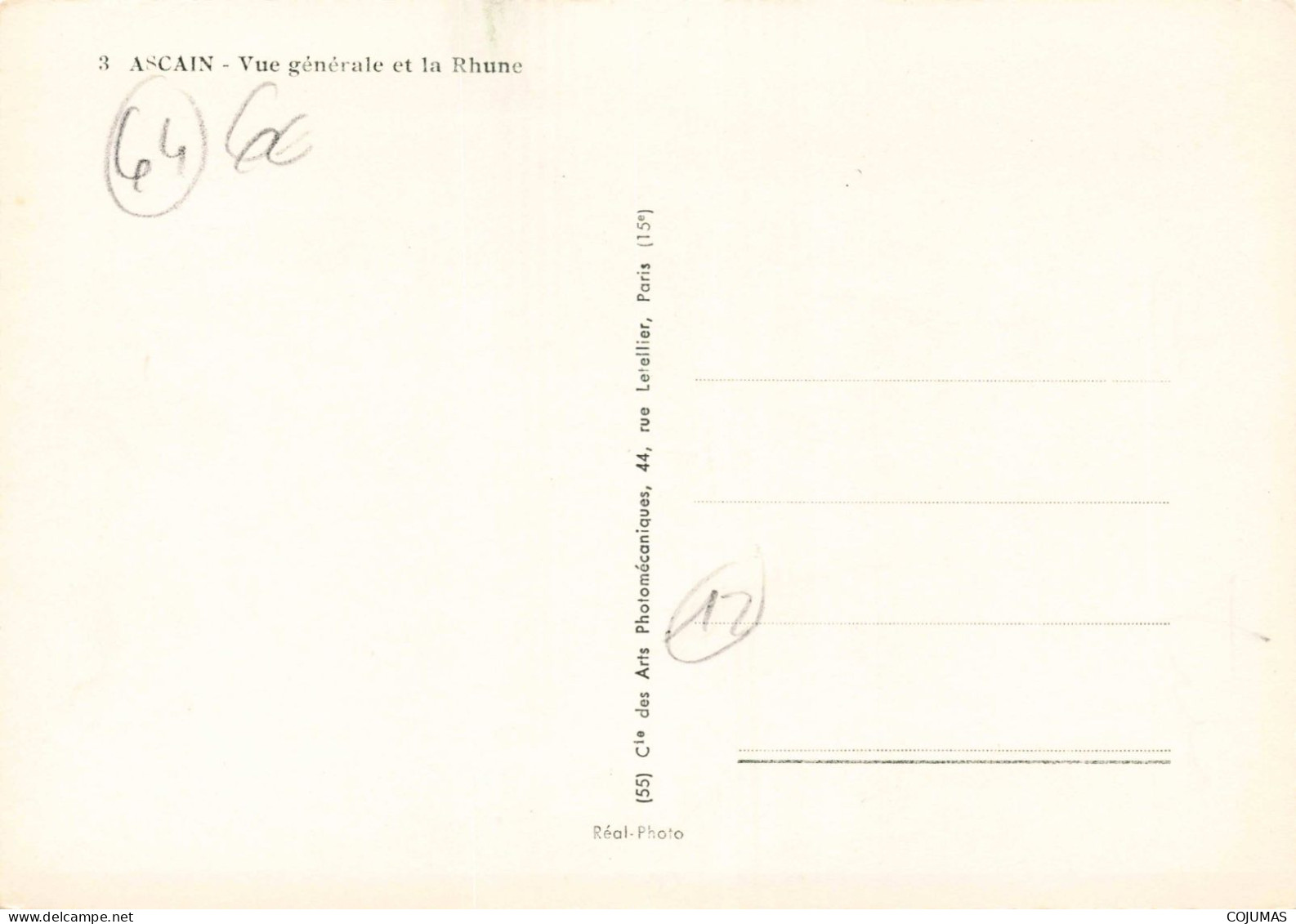 64 - ASCAIN - S18382 - Vue Générale Et La Rhune - CPSM 15x10 Cm - Ascain