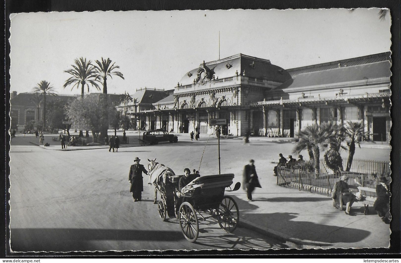 CPSM 06 - Nice, La Gare - Treinverkeer - Station