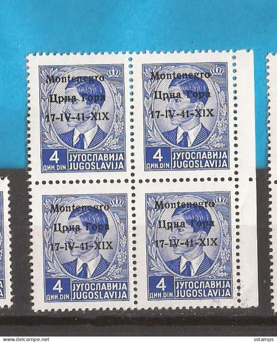 1 --  12   1941 ITALIA MONTENEGRO OCCUPAZZIONE EXCELLENT QUALITY FOR THE COLLECTION  MNH - Montenegro