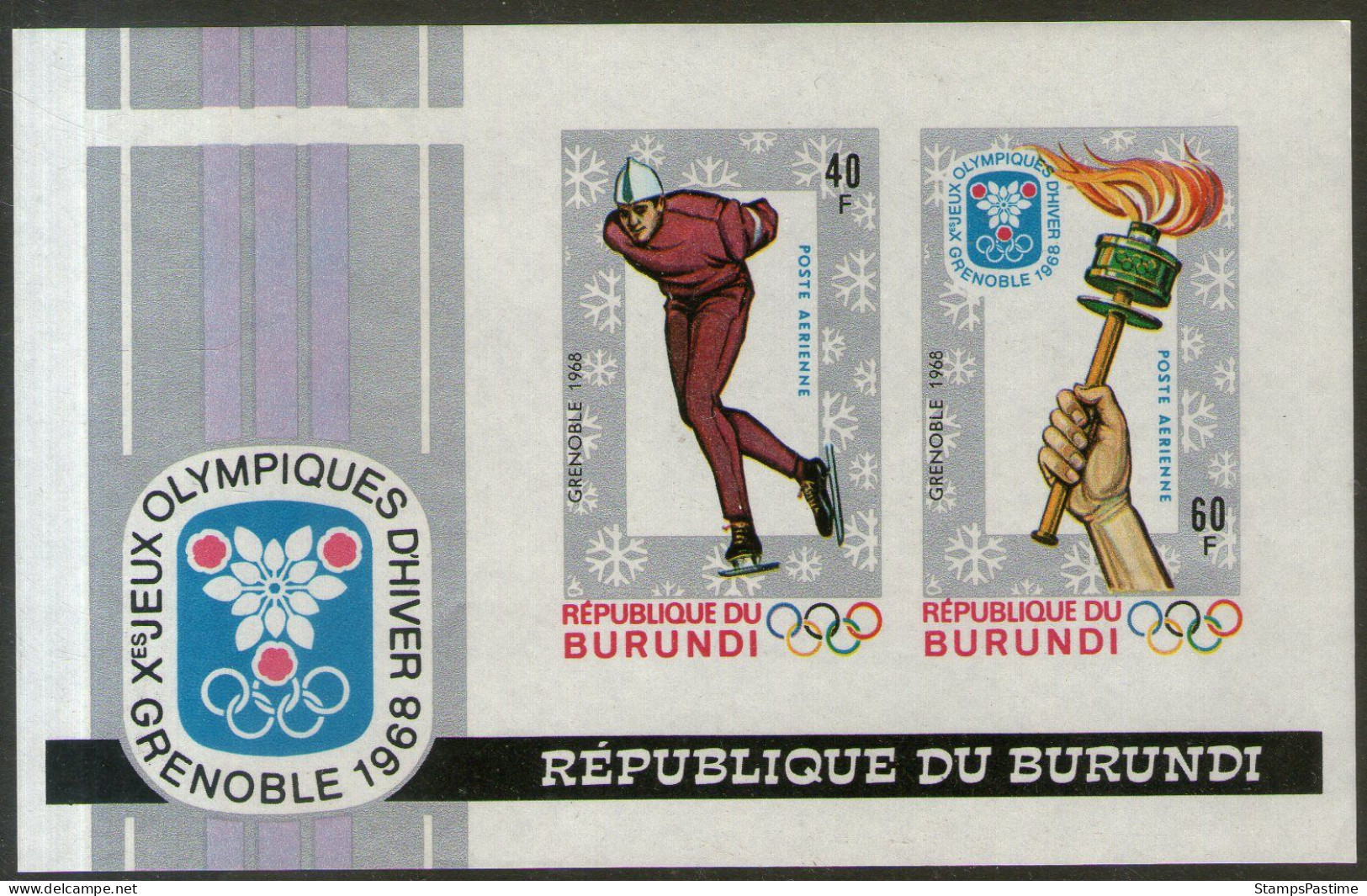 BURUNDI 6 Blocs Mint Espacio, Olimpíadas, Personalidades, Etc. – Valorizados En Catálogo € 46,00 - Blocchi & Foglietti