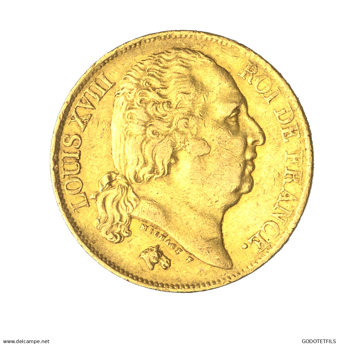 Louis XVIII-20 Francs 1820 Perpignan - 20 Francs (gold)