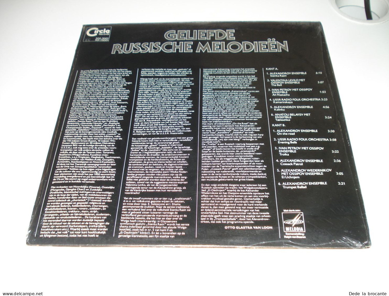 B6 / Geliefde Russische Melodieën - 302-3001 - Holland 1978 - Sealed - MINT - World Music