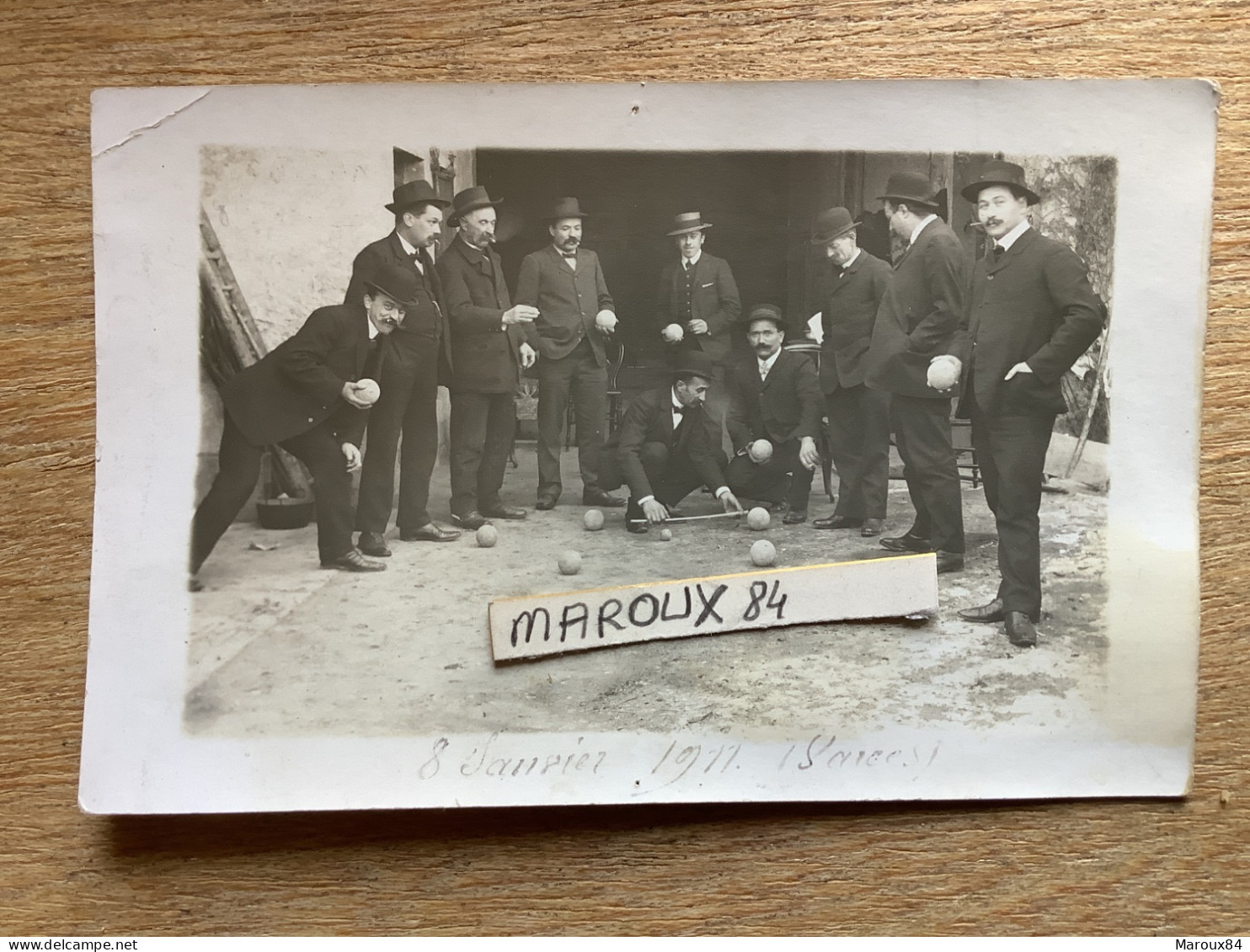 Carte Photo Partie De Grosses Boules Mesure Laquelle Est La Plus Proche Du Bouchon? Lieu ? - Jeux Régionaux