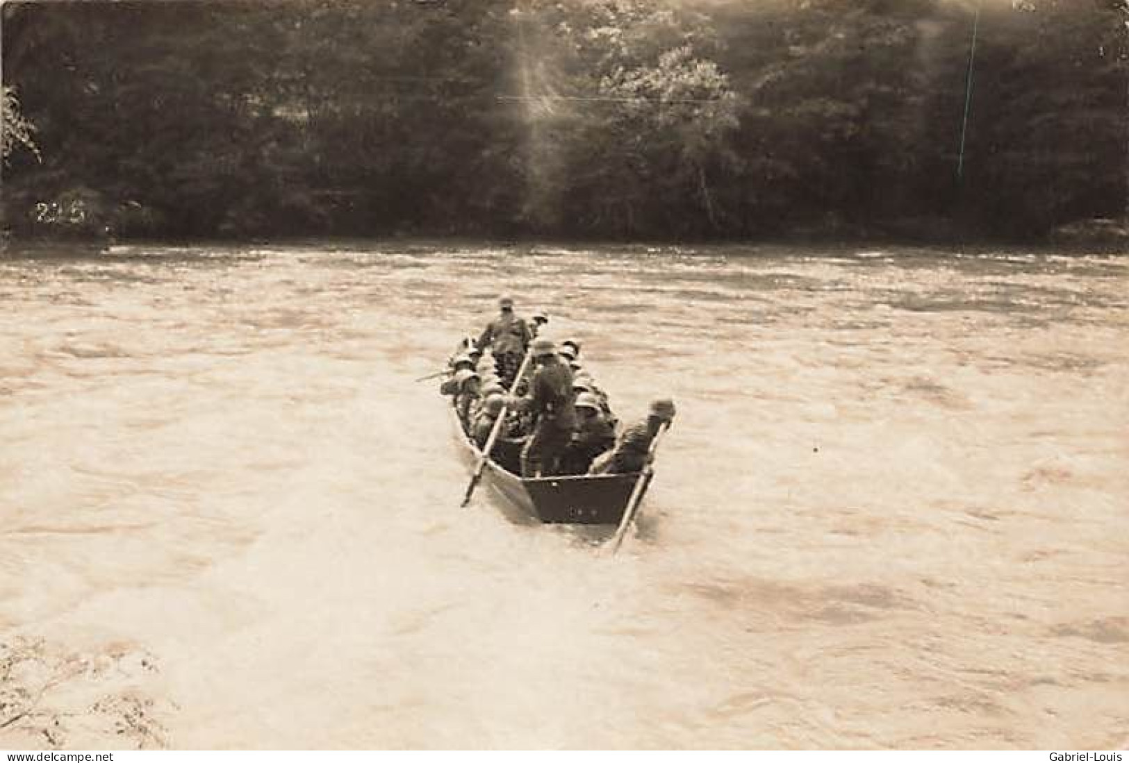 Carte-Photo Armée Suisse Militaria Schweizer Armee Militär Pontonniers Bateau Barque Brückenbauer Brugg ? - Brugg