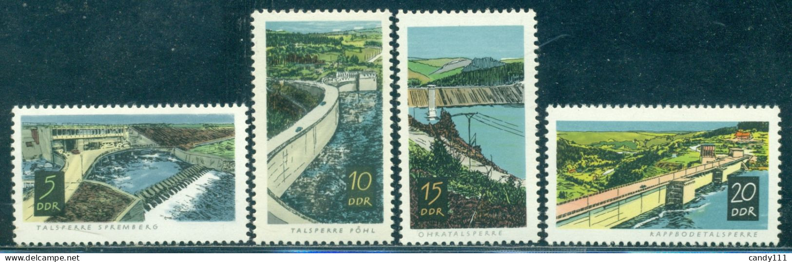 1968 Dam,Ohratalsperre,Ohratalsperre,drinking Water,DDR,1400,MNH - Wasser