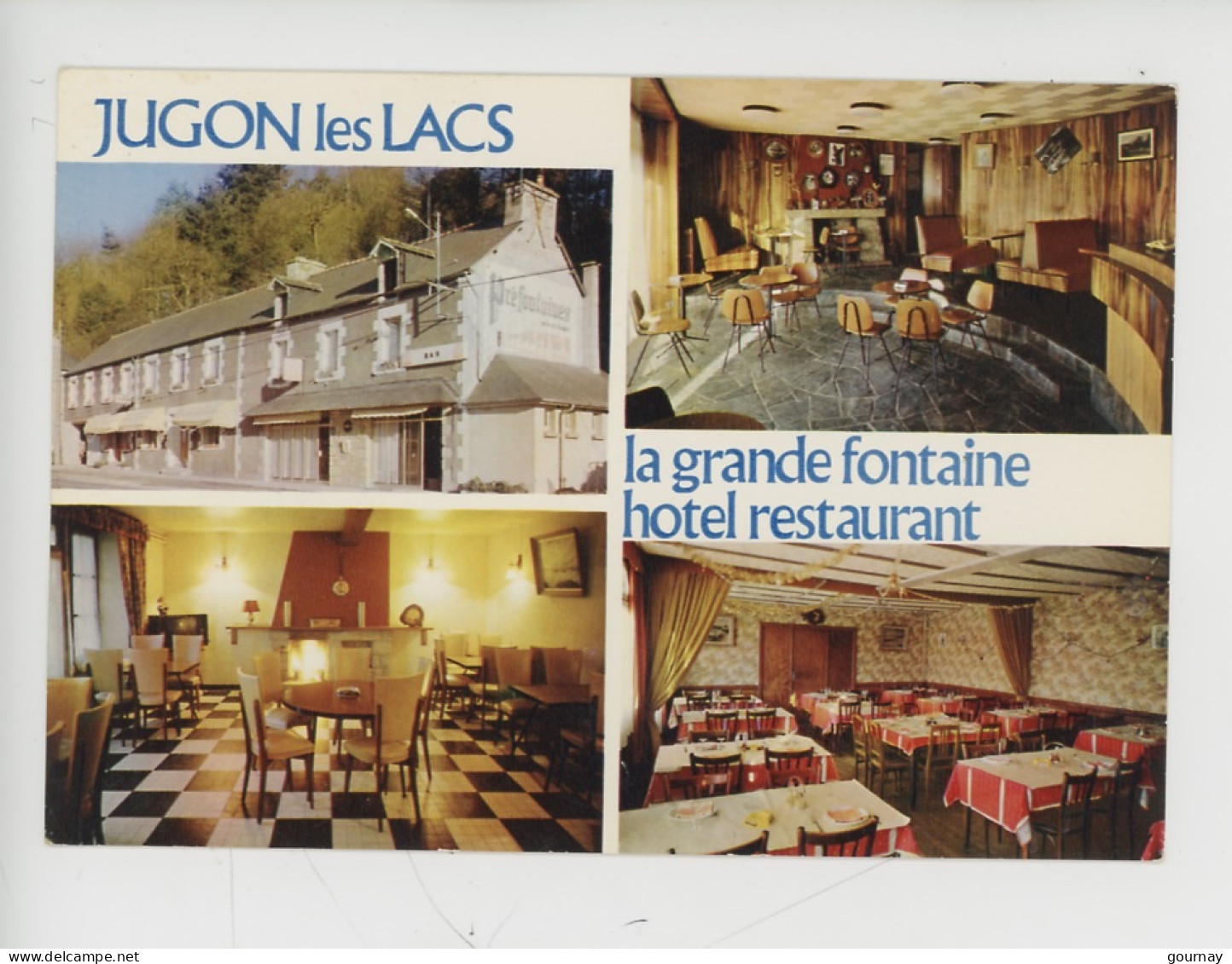 Jugon Les Lacs - Hotel-Restaurant "La Grande Fontaine" M. Diveu Directeur (cp Vierge Multivues N°5126 Combier) - Jugon-les-Lacs