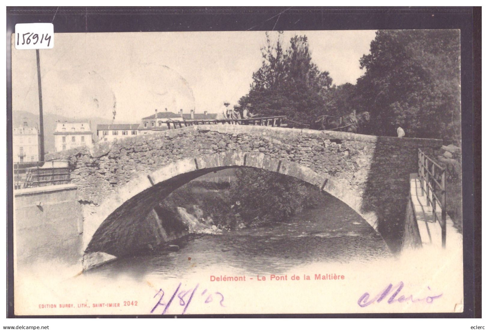 DELEMONT - LE PONT DE LA MALTIERE - TB - Delémont