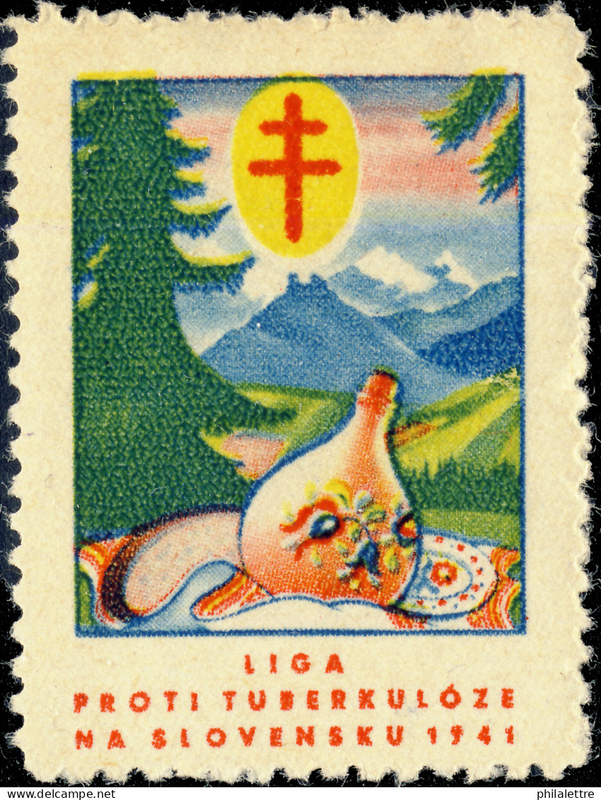 CZECHOSLOVAKIA - 1941 CHRISTMAS SEAL For The League Against Tuberculosis In Slovakia (Ref.044) - Disease