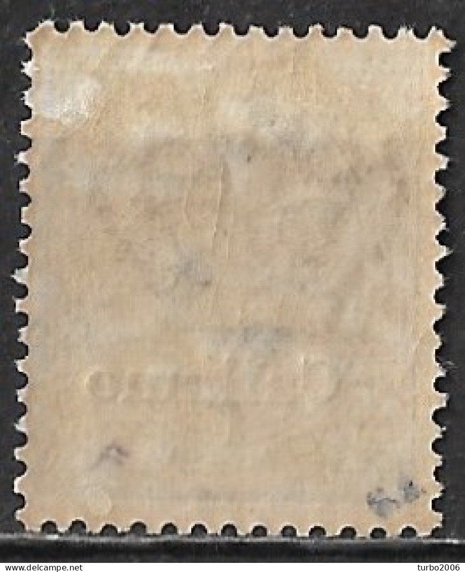 DODECANESE 1921 Black Overprint CALIMNO On 15 Ct. Black Vl. 10 MH - Dodécanèse