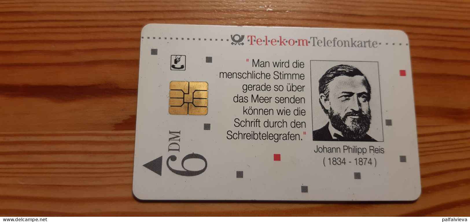 Phonecard Germany A 10 03.94.Johann Philipp Reis 55.000 Ex. - A + AD-Reeks :  Advertenties Van D. Telekom AG