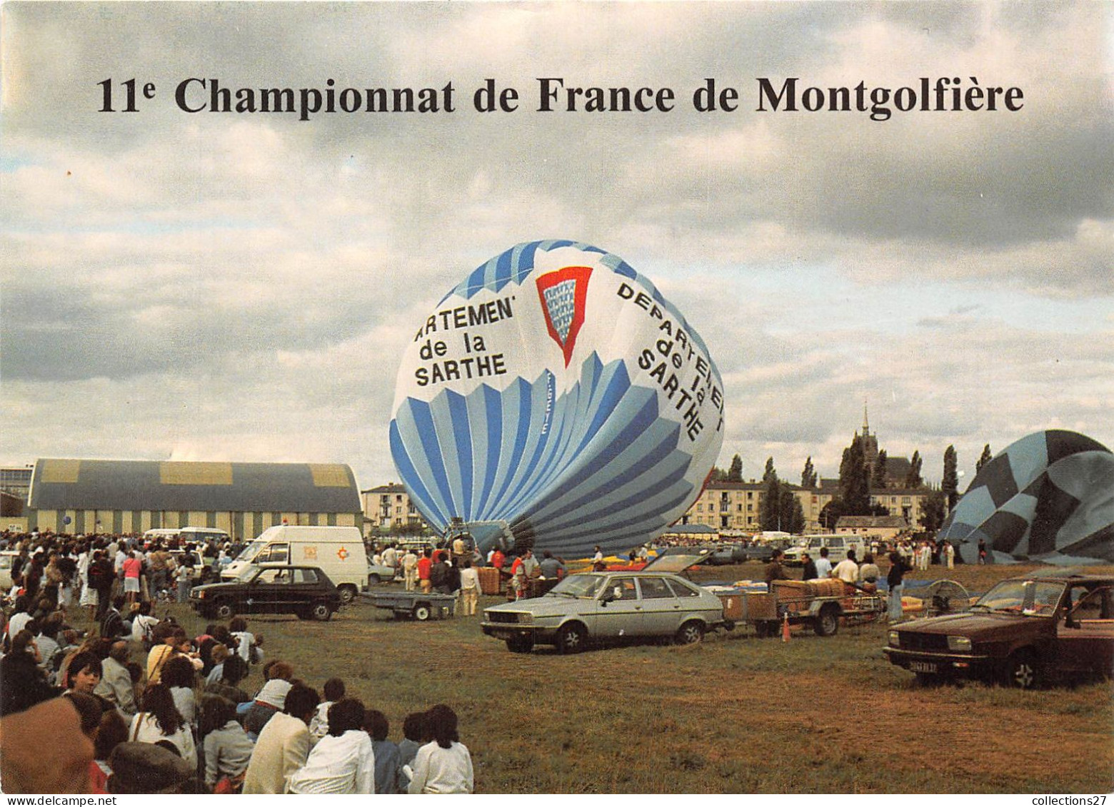 72-LA-FERTE-BERNARD- 11eme CHAMPIONNAT DE FRANCE DE MONTGOLFIERE LE 1/9/1985 - La Ferte Bernard