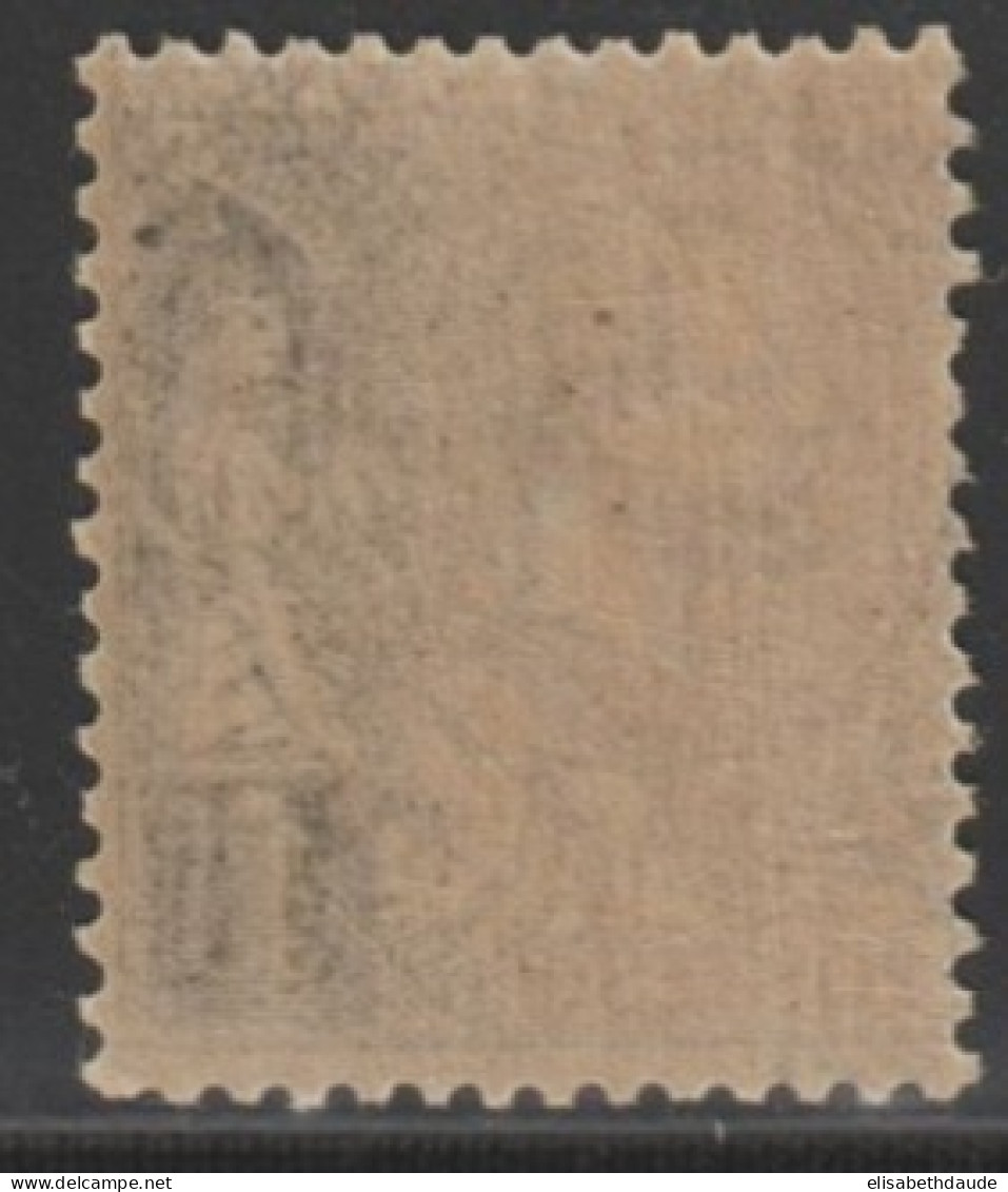 MONACO - 1891 - YVERT N° 20a * MLH - COTE = 38 EUR. - Unused Stamps