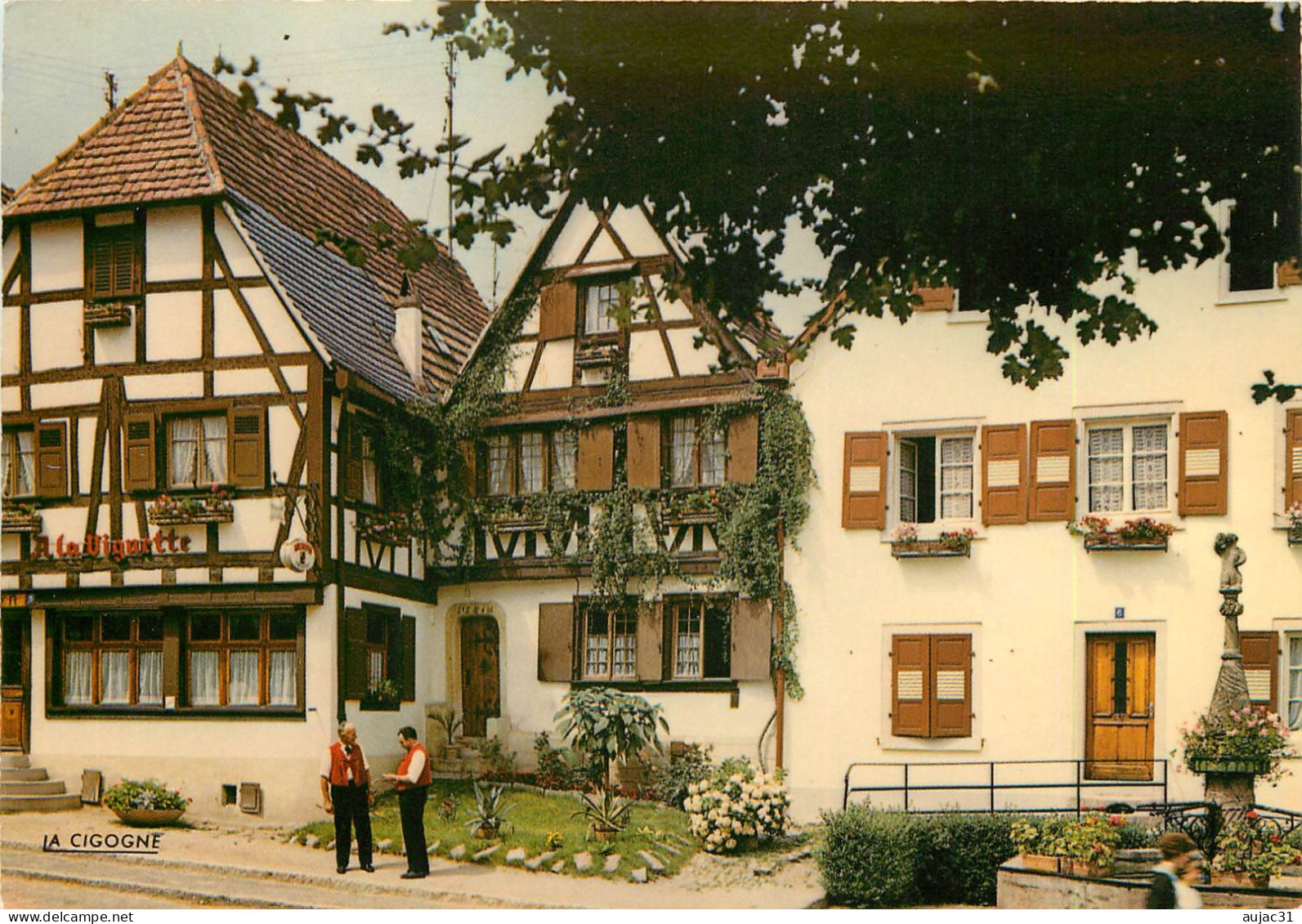 Dép 67 - Dambach La Ville - Place Du Marché Et Restaurant A La Vignette - Semi Moderne Grand Format - Bon état - Dambach-la-ville