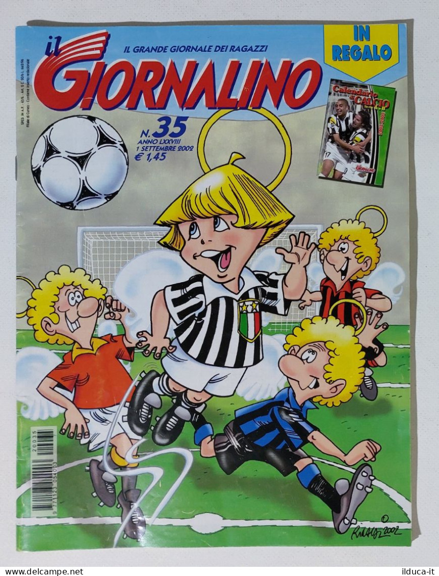 I115551 IL GIORNALINO 2002 A. LXXVIII N. 35 - Tiziano Ferro + Poster Rivaldo - Humour