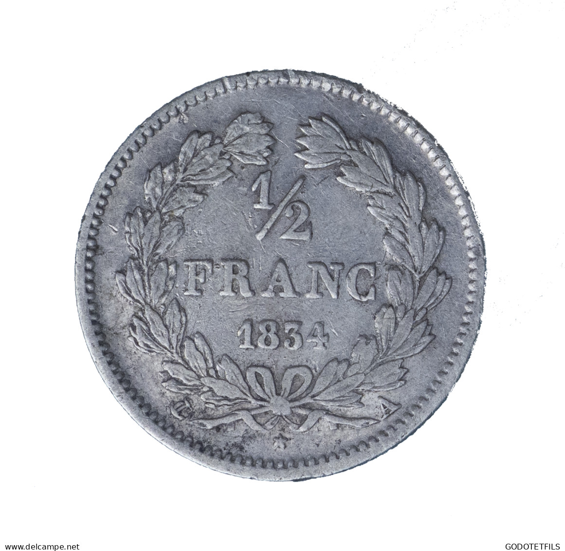 Louis-Philippe 1/2 Franc 1834 Paris - 1/2 Franc