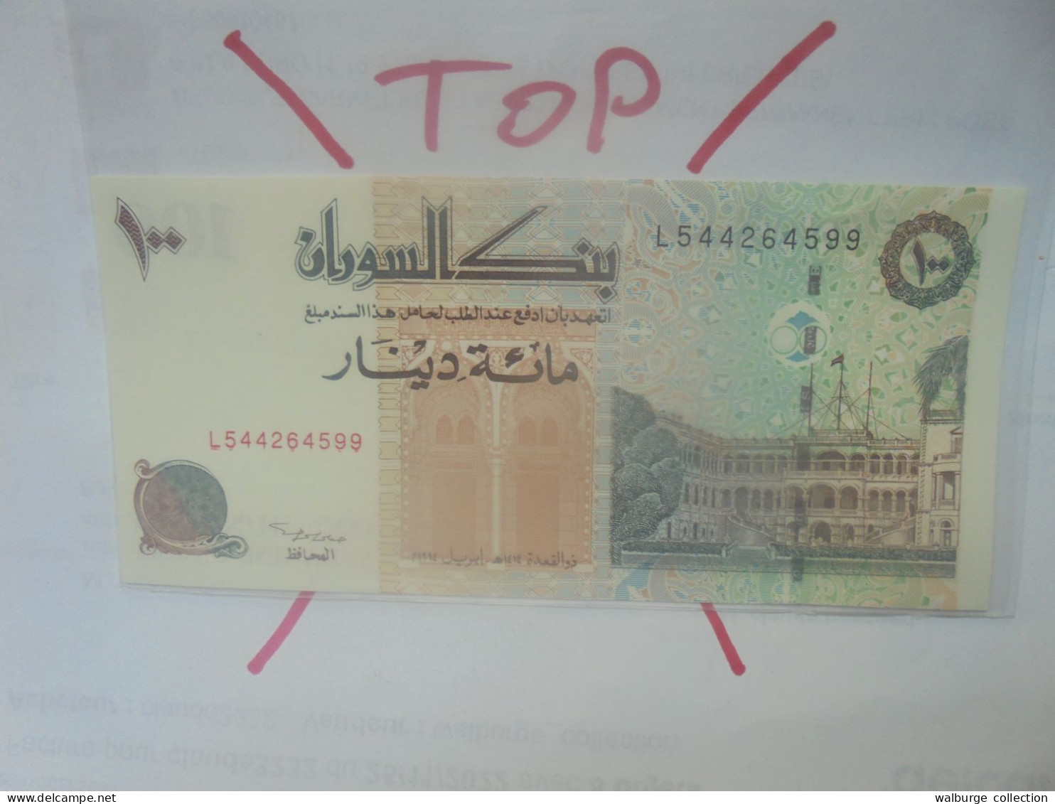 SOUDAN 100 DINARS 1994 (2eme Type) Neuf (B.29) - Sudan