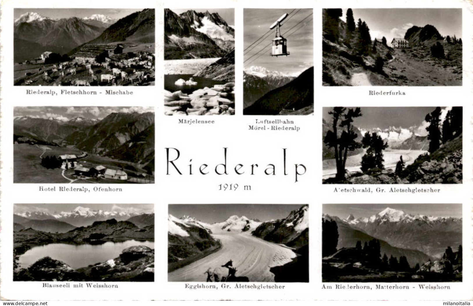 Riederalp - 9 Bilder (4918) * 23. 7. 1957 - Riederalp