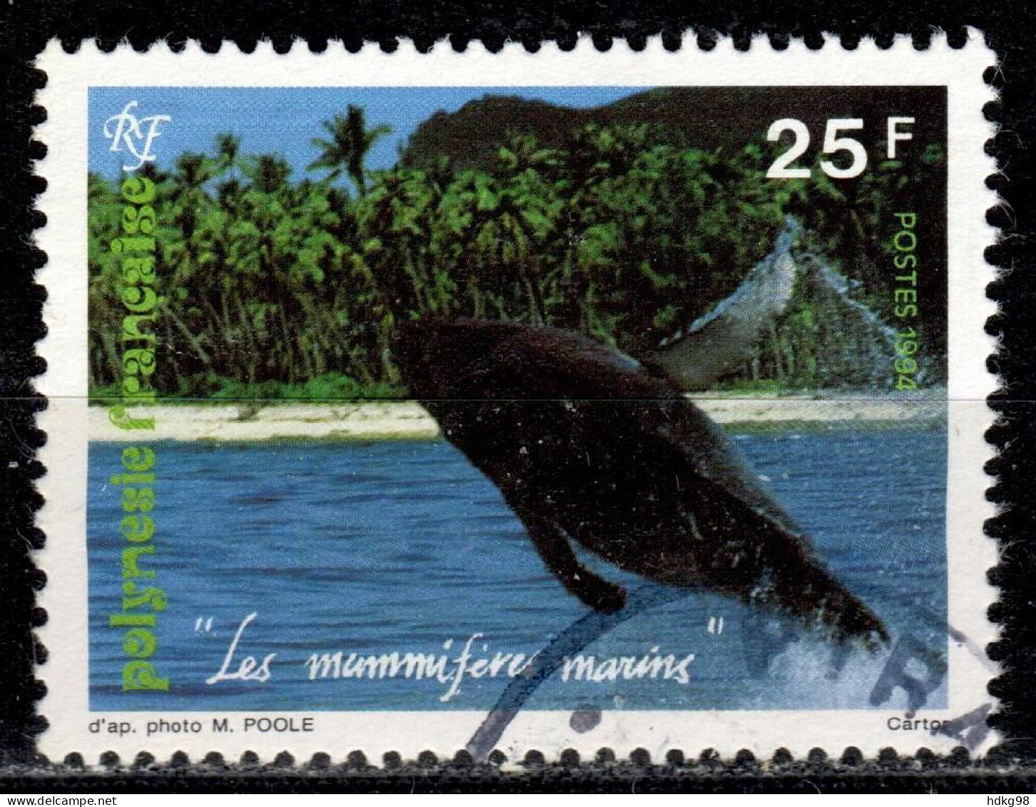 F P+ Polynesien 1994 Mi 650 Fisch - Used Stamps