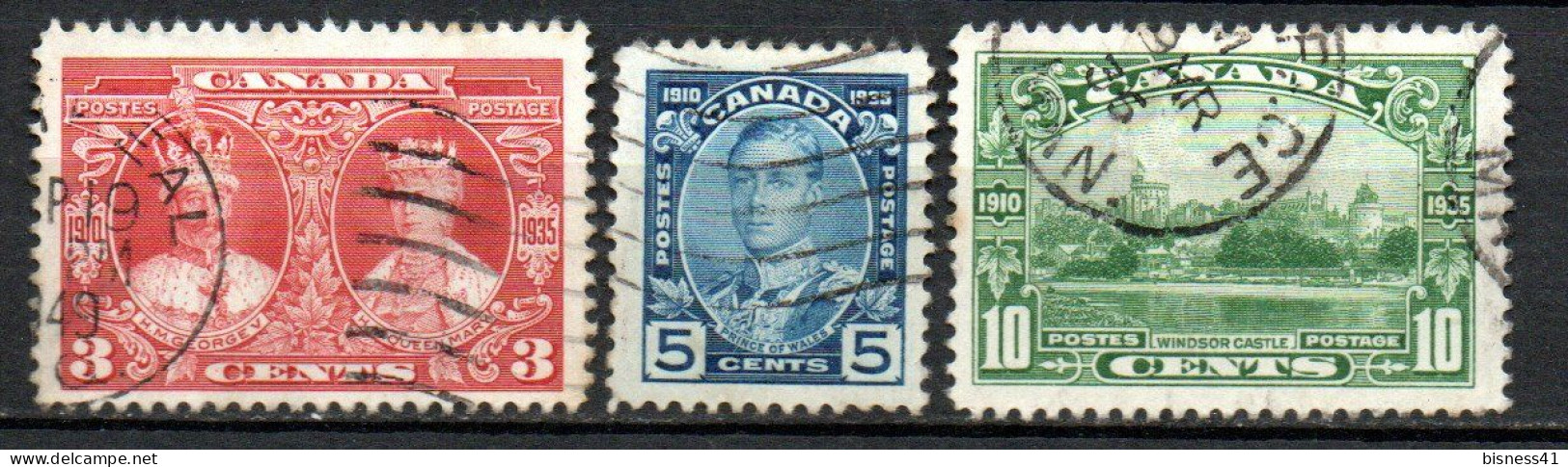 Col33 Canada  1935 N° 175 à 177 Oblitéré Cote : 13,50€ - Used Stamps