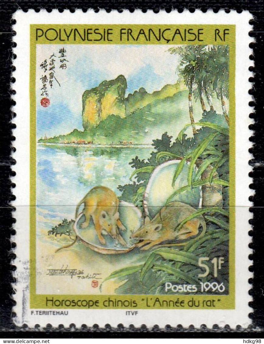 F P+ Polynesien 1996 Mi 701 Ratten - Used Stamps