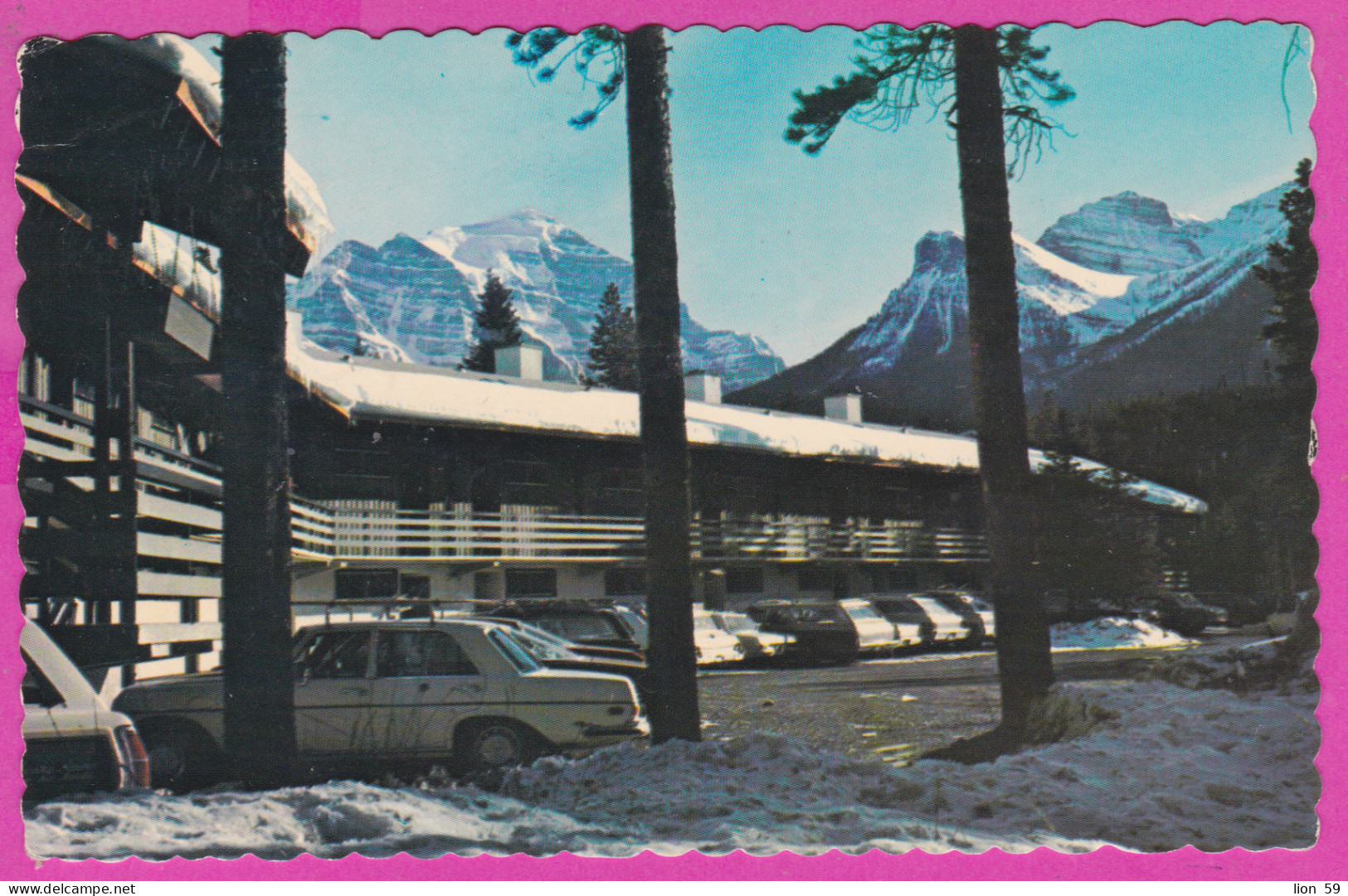 292480 / Canada Lake Louise - Ski Area The Kings Domain PC USED (O) Flamme 1977 - 1+12+12 C. Macdonald Elizabeth II - Lake Louise