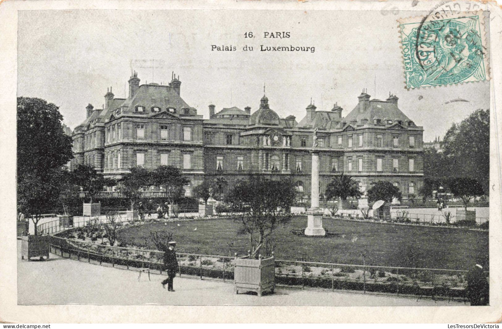 FRANCE - PARIS - Palais Du Luxembourg - Gardien - Jardin  - Animé - Carte Postale Ancienne - Other Monuments