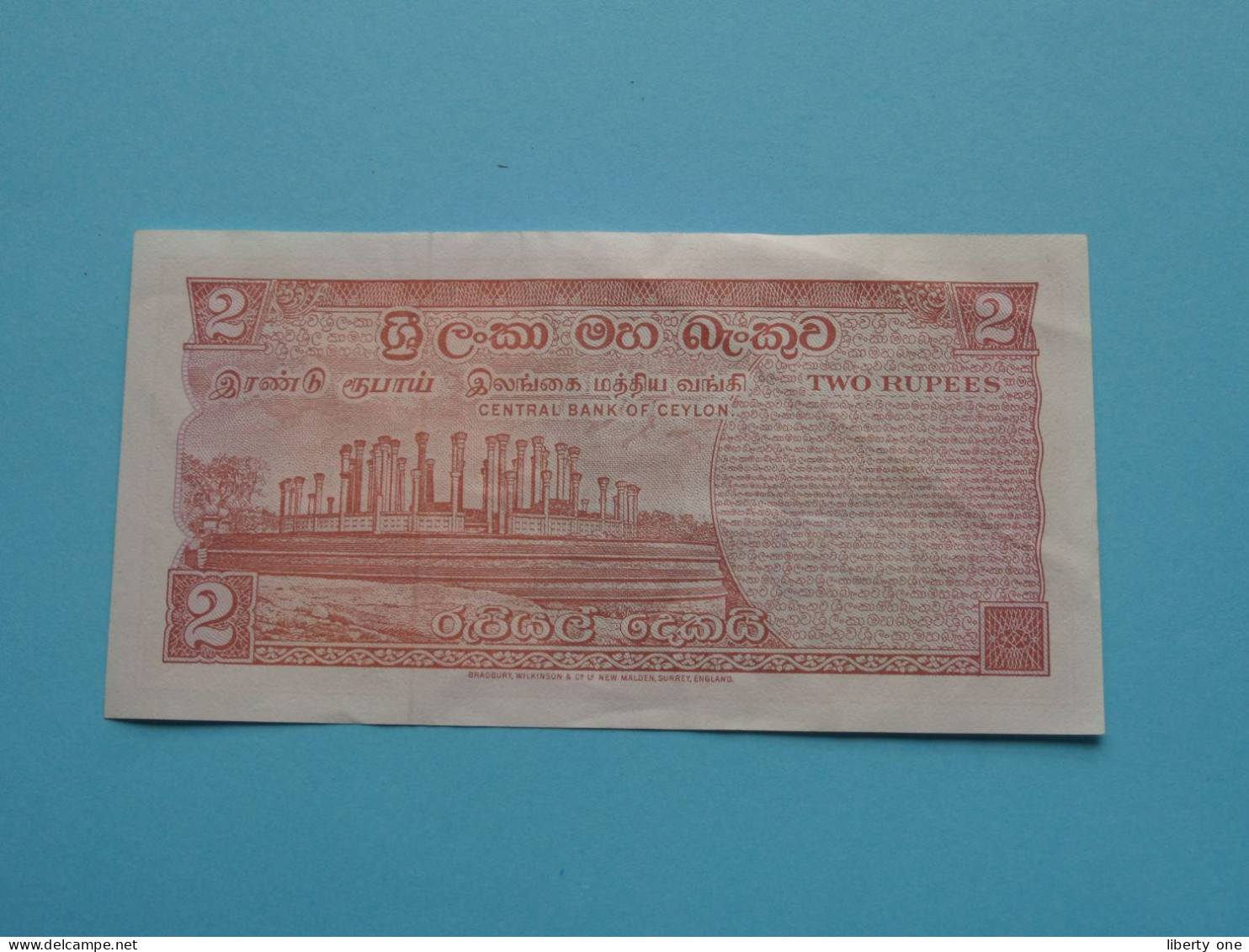 2 Rupees ( 1977-08-26 / E351/158179 ) Central Bank Of Ceylon ( For Grade See SCANS ) ! - Sri Lanka