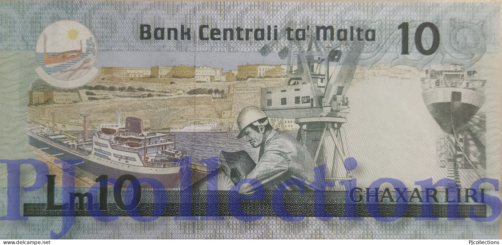 MALTA 10 LIRI 1986 PICK 39 UNC LOW SERIAL NUMBER "C/1 000265" - Malte