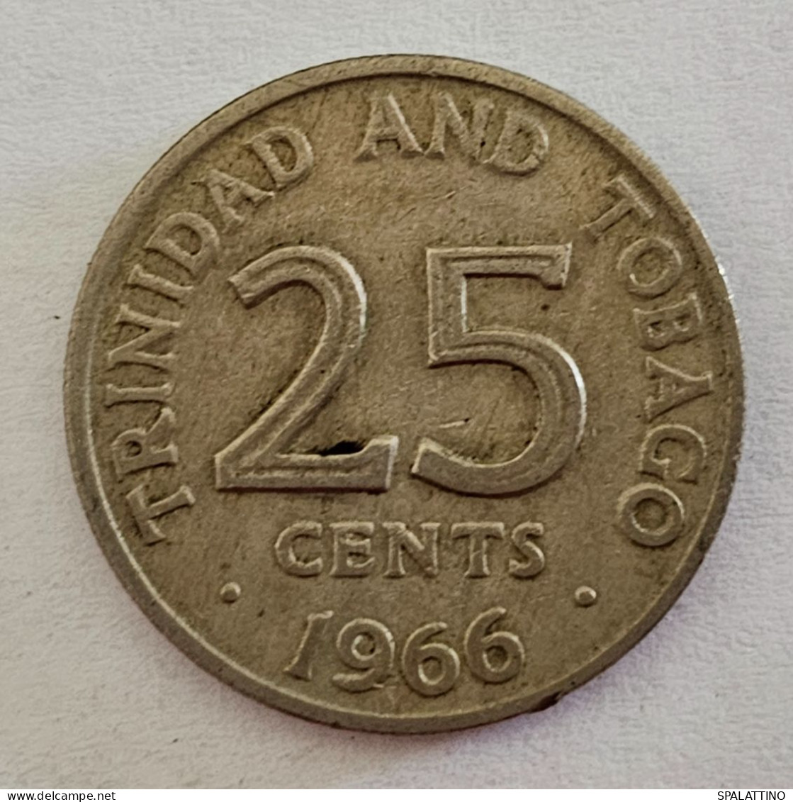 TRINIDAD AND TOBAGO- 25 CENTS 1966. - Trinidad & Tobago