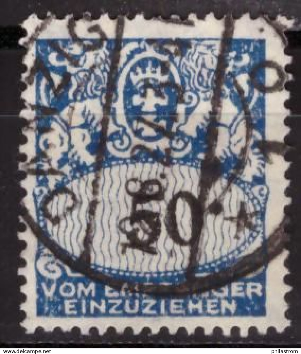 Dantzig Portomarke - Used - Mi  Nr 35 - Geprüft  (DZG-0083) - Postage Due