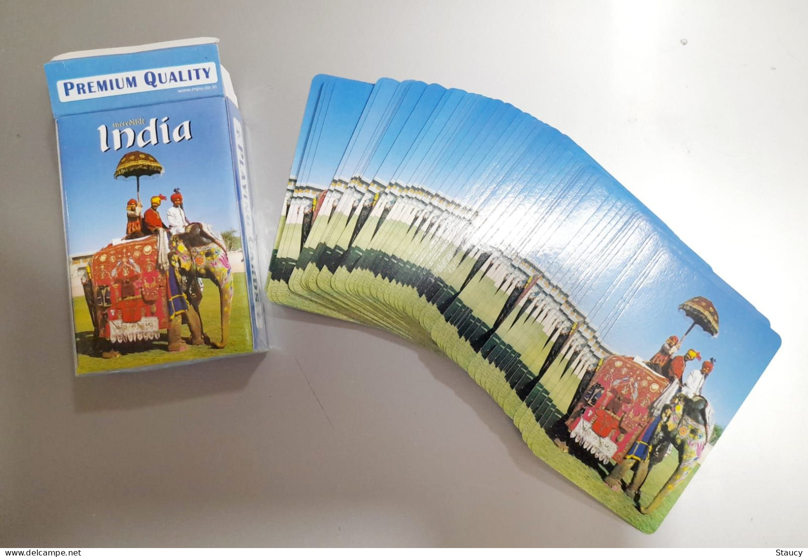 India Indian MONUMENTS Etc. & Photos On PLAYING CARDS PACK (different Pictures On Every Card) New As Per Scan - Etnica & Cultura