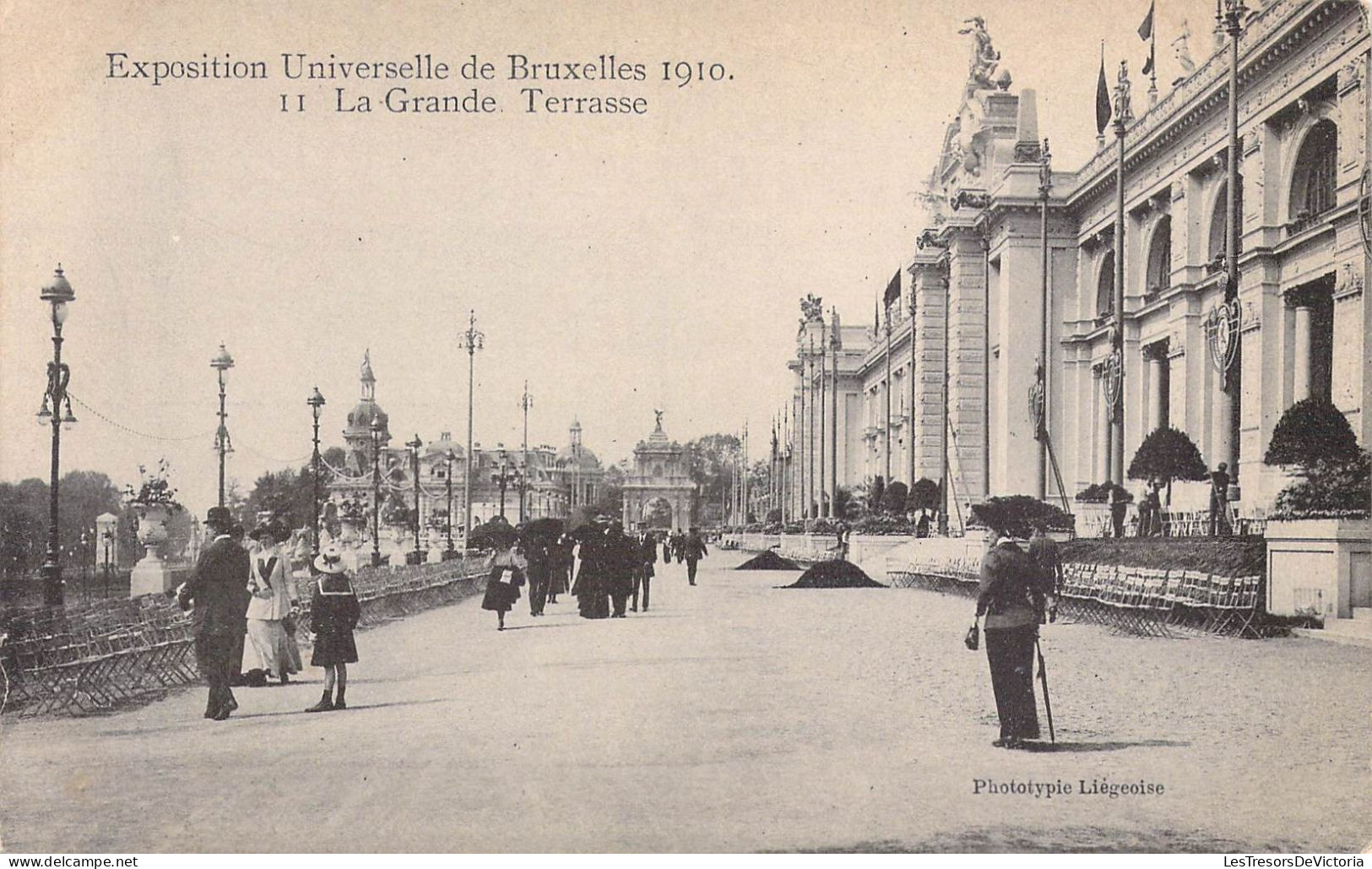 BELGIQUE - BRUXELLES Exposition Bruxelles 1910 - La Grande Terrasse - Carte Postale Ancienne - Weltausstellungen