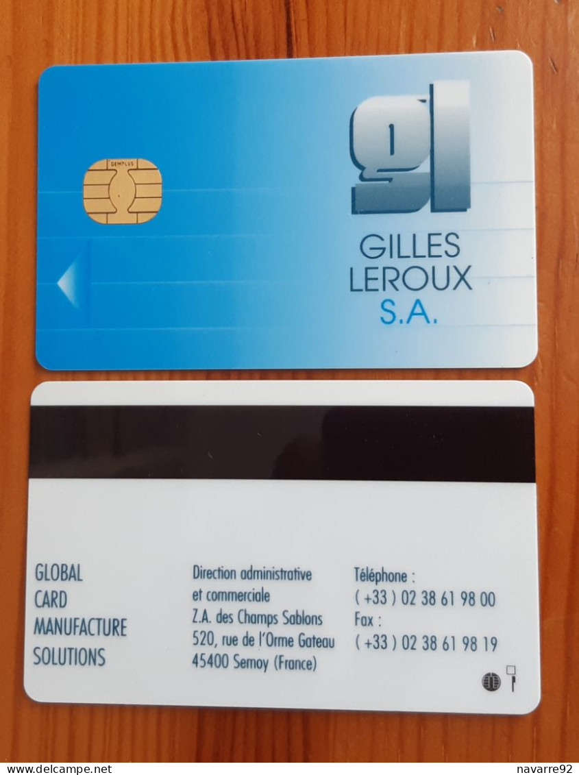 ANCIENNE CARTE A PUCE DEMONSTRATION GEMPLUS GILLES LEROUX !!! - Exhibition Cards