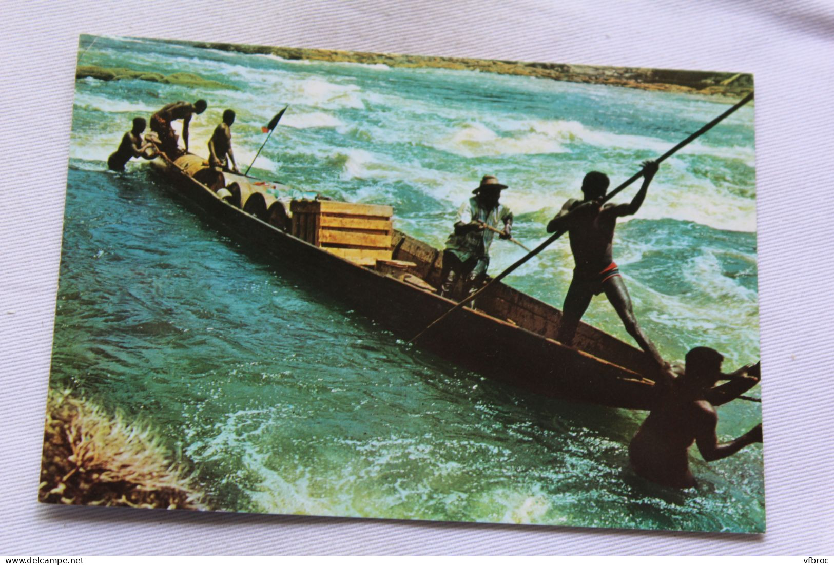 Cpm, Guyane Française, Maroni, Passage Des Rapides Sur Le Fleuve Maroni - Saint Laurent Du Maroni