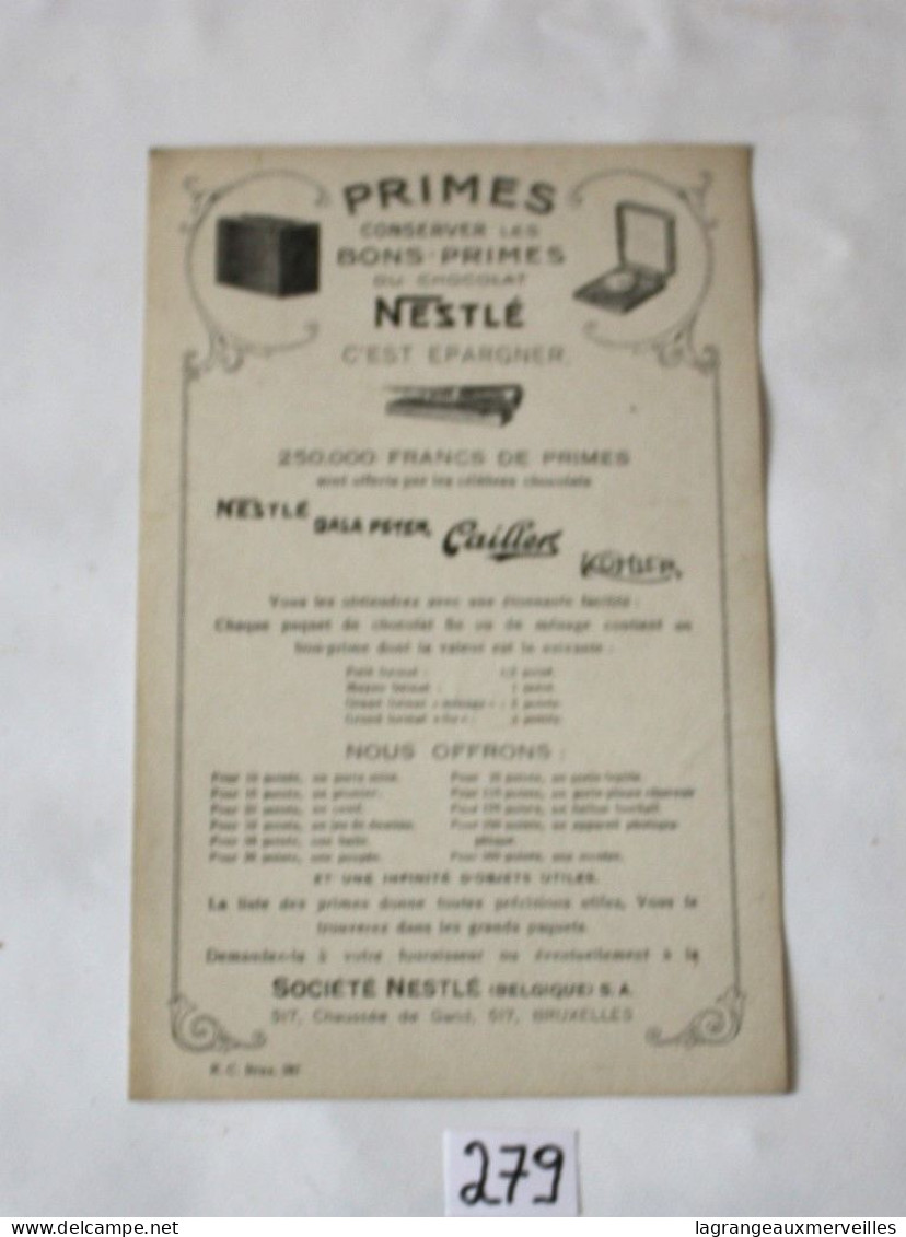 C279 Ancien Buvard - 1930 - Nestlé - Très RARE - Les Fables De Nestlé - Le Rat Et L'éléphant - N