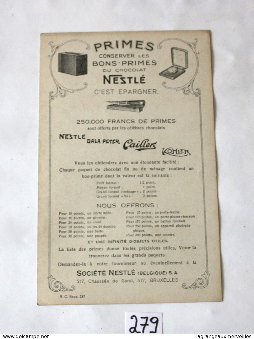 C279 Ancien Buvard - 1930 - Nestlé - Très RARE - Les Fables De Nestlé - Les Escargots Tragiques - N